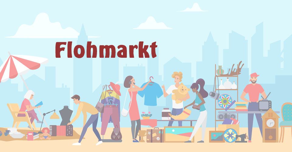 Flohmarkt Illustration