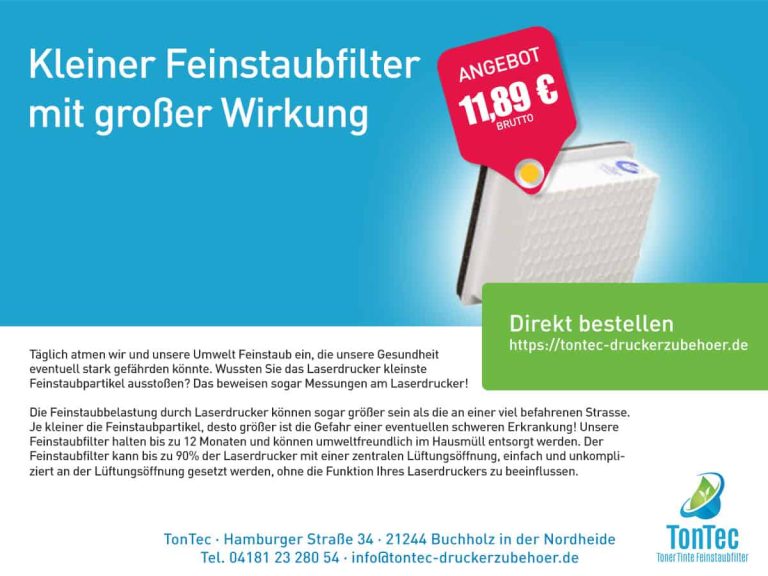 Feinstaubfilter Angebot - TonTec