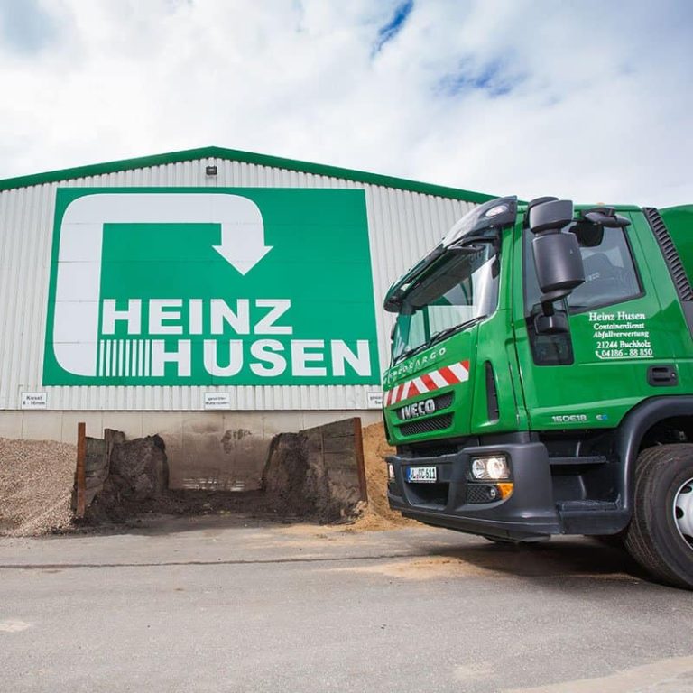 Heinz Husen Firmengelände mit LKW